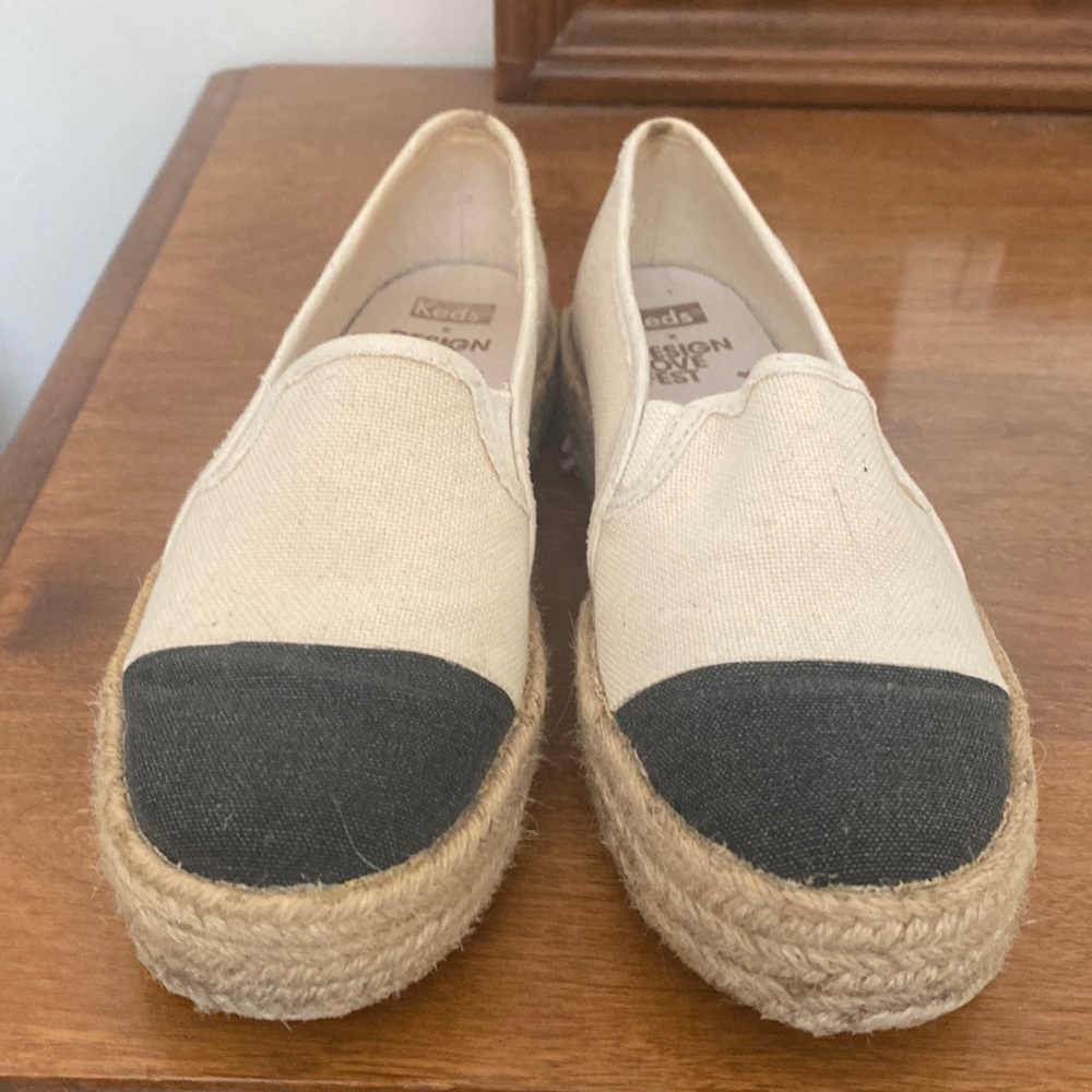 Keds slip on espadrille flats